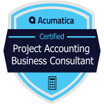 Acumatica Project Accounting Business Consultant Badge