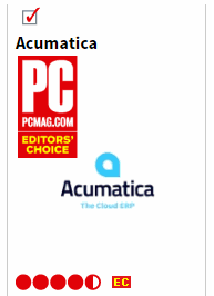 Acumatica PCMag Editors Choice