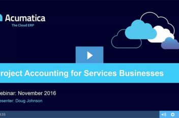 Project Accounting for Service Businesses Webinar