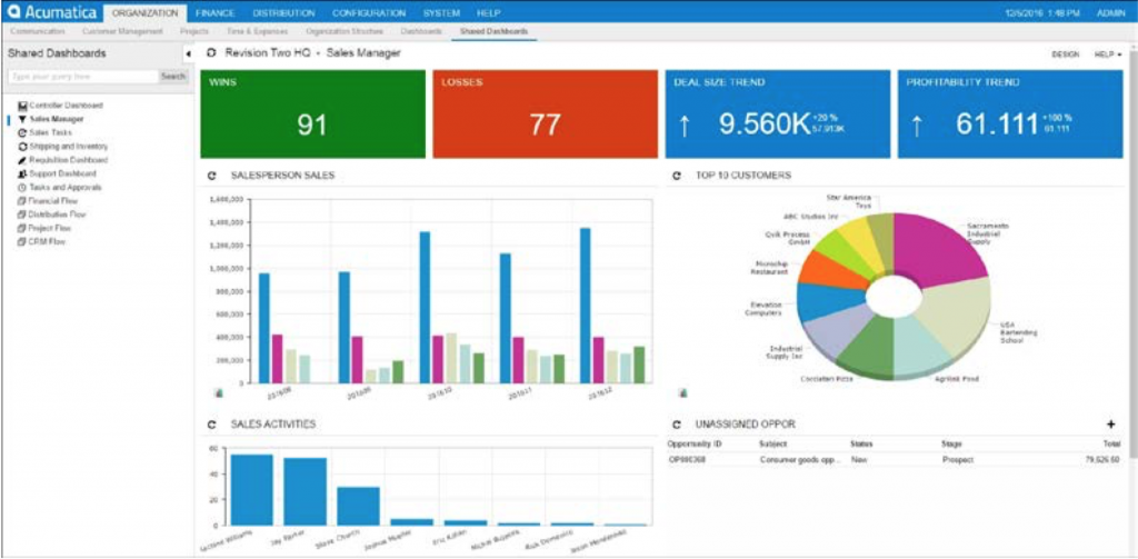 Acumatica Cloud ERP Advanced Edition