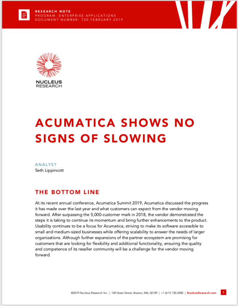 Latest Acumatica Innovations