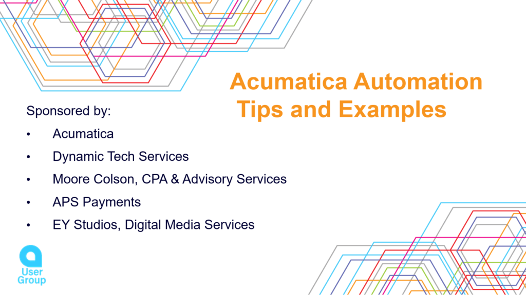 Acumatica Automation Tips and Examples
