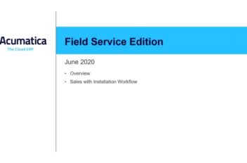 Acumatica Field Services Edition Demo Webinar