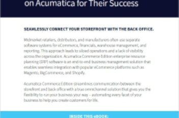 Why Commerce Companies Rely on Acumatica for Their Success eBook