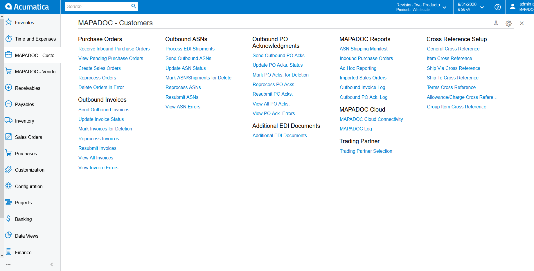SPS Commerce Configure Customers