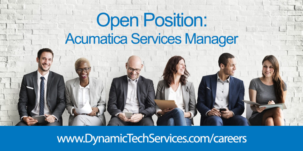 Open Position - Acumatica Services Manager