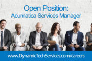 Open Position - Acumatica Services Manager