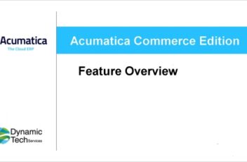 Acumatica Commerce Edition Feature Overview