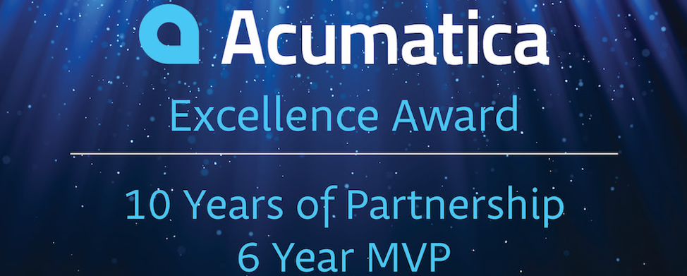 Acumatica 10-year Excellence Award