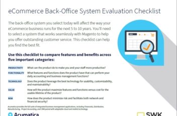 eCommerce Back-Office System Evaluation Checklist