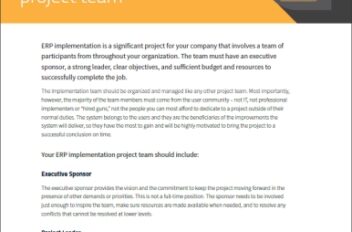 Building the Best ERP Project Team White Paper