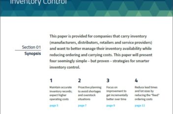 Four Strategies for Smarter Inventory Control White Paper