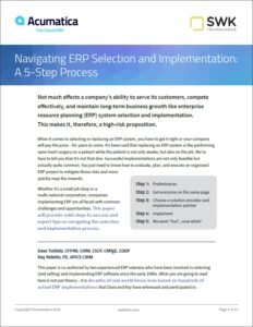 Navigating ERP Selection and Implementation: A 5-Step Process White Paper