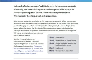 Navigating ERP Selection and Implementation: A 5-Step Process White Paper