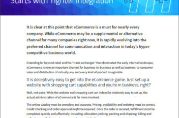 The Best eCommerce Starts with Tighter Integration White Paper