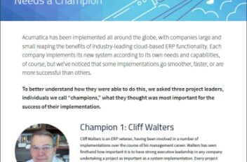 Why Every ERP Project Needs a Champion White Paper