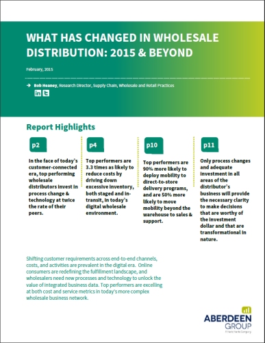 What Has Changed in Wholesale Distribution: 2015 & Beyond White Paper