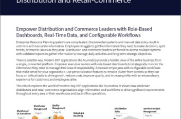 Acumatica Role-Based ERP Software for Distribution and Retail-Commerce eBook