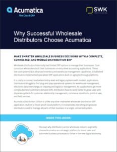 Why Successful Wholesale Distributors Choose Acumatica eBook