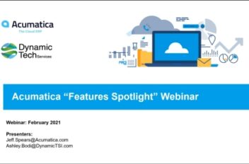 Acumatica Features Spotlight On-Demand Webinar