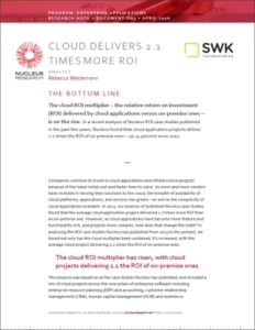 Cloud Delivers 2.1 Times More ROI White Paper