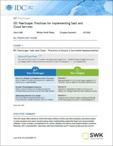 Best Practices for Implementing SaaS and Cloud Services White Paper
