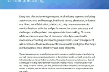 Key Performance Indicators for Manufacturing White Paper