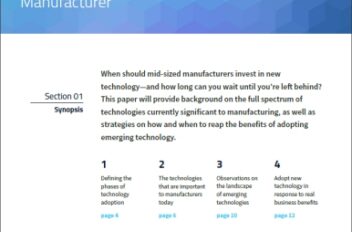Technology and the Mid-Sized Manufacturer White Paper